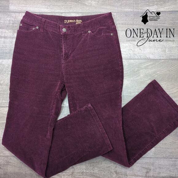 St. John's Bay Petite Boot Cut Corduroy Pants Size 4P - Picture 1 of 6